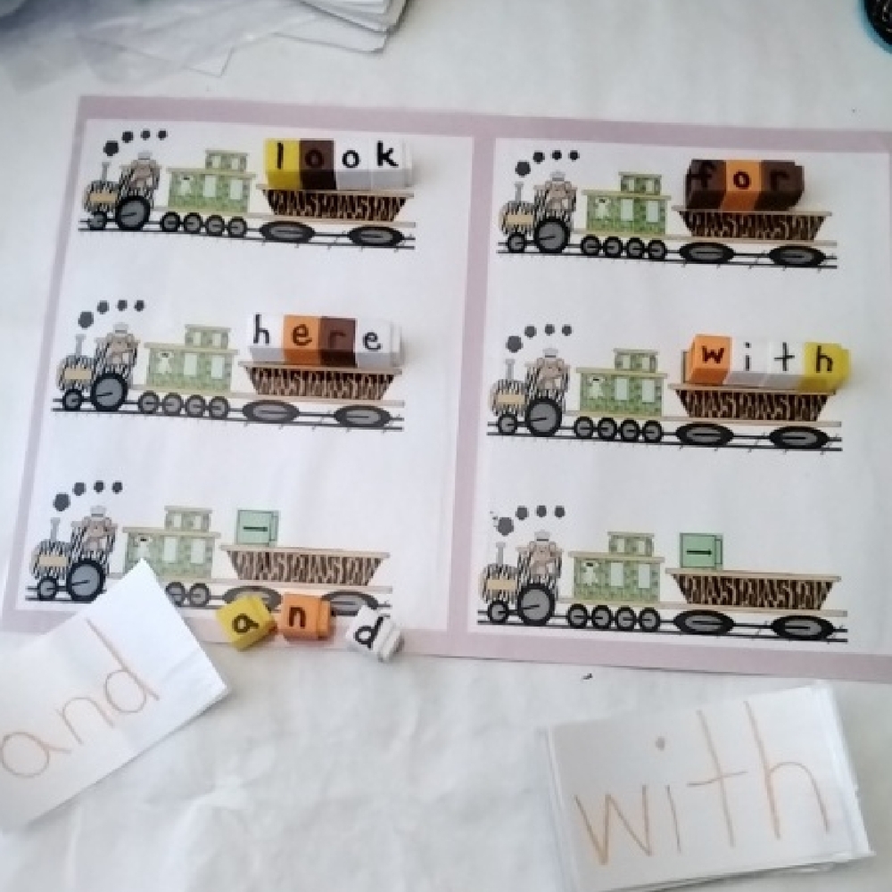 Sight Word Train Game